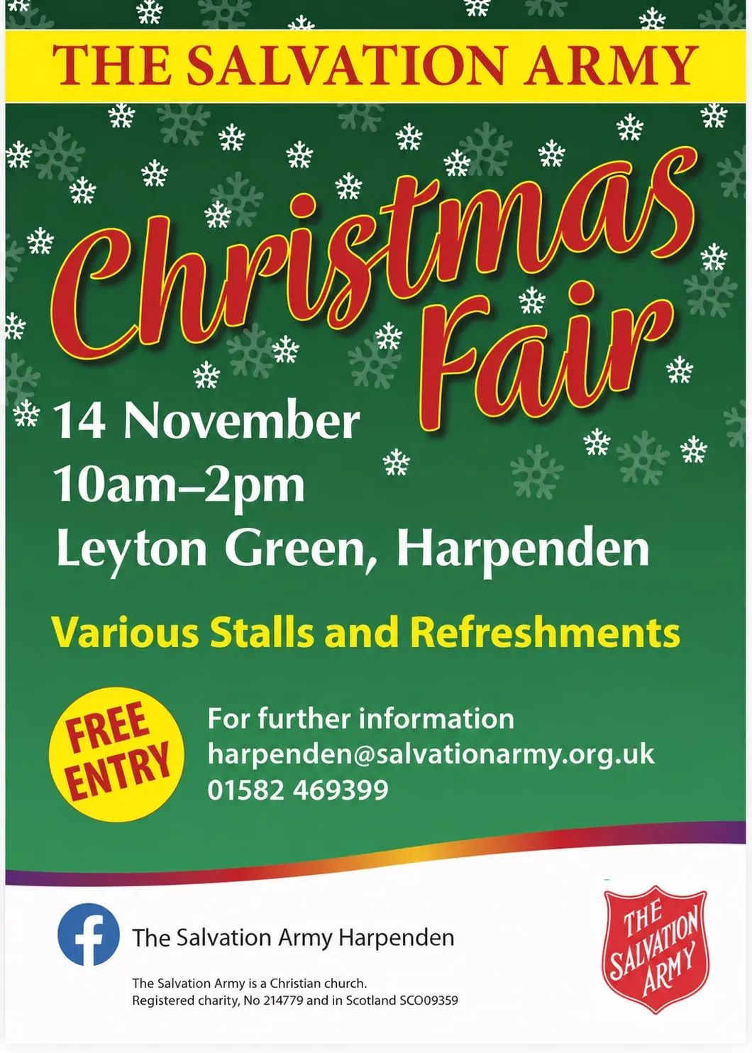Salvation Army Christmas Fair