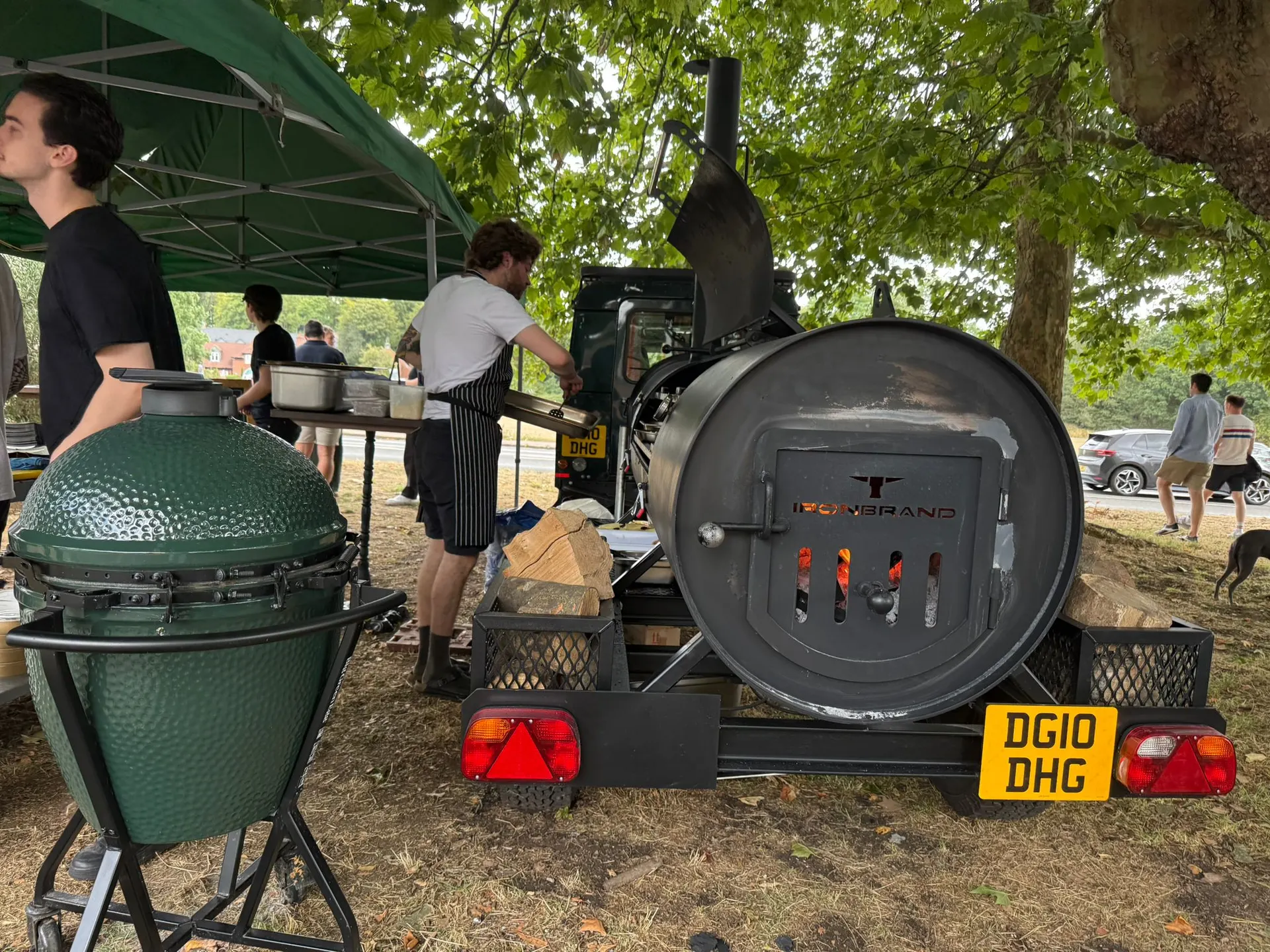 The BBQs in action